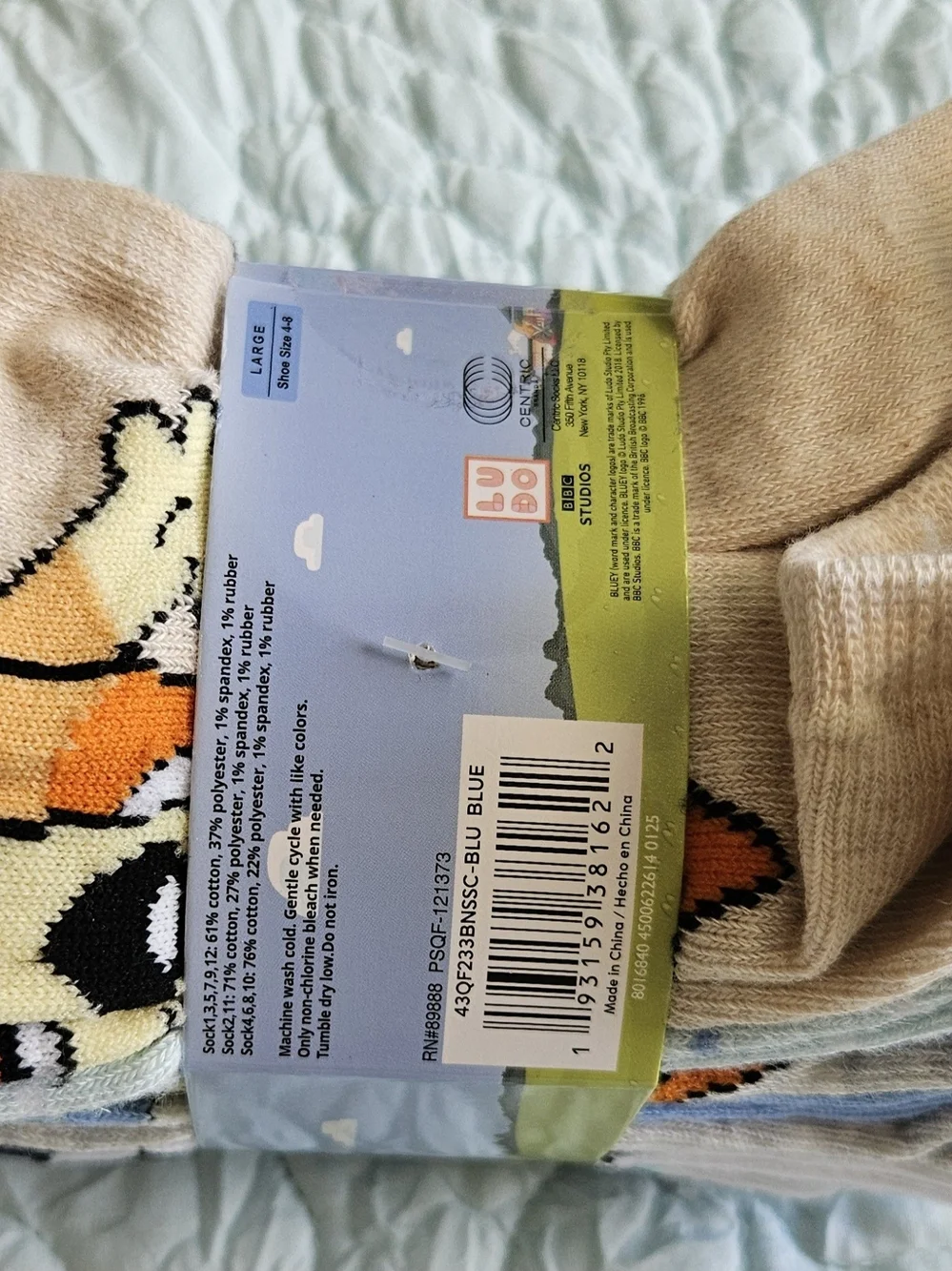 Bluey No-Show Socks for kids 12 Pair